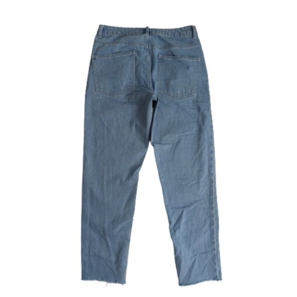 ASOS Lightwash Button Fly Raw Hem Jeans 29 - Picture 6 of 8